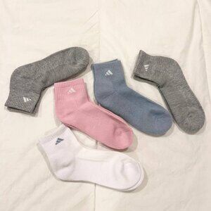 NEW Adidas women multi-pack sport cushioned ankle socks (5 pairs)